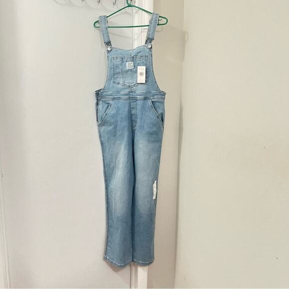 Signature by Levi Strauss Heritage Blue Denim Overalls - Picture 3 of 14